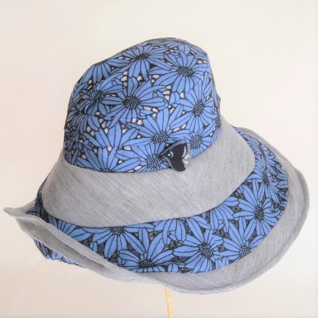 SHIRAKURA エンブロイダリー・サークル・ツバ広ハット